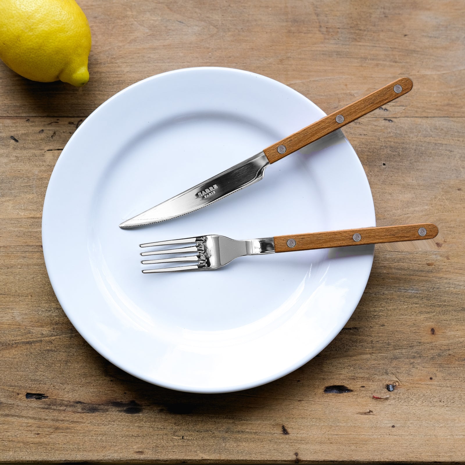Cutlery Set of 4 pieces - Bistrot Teak