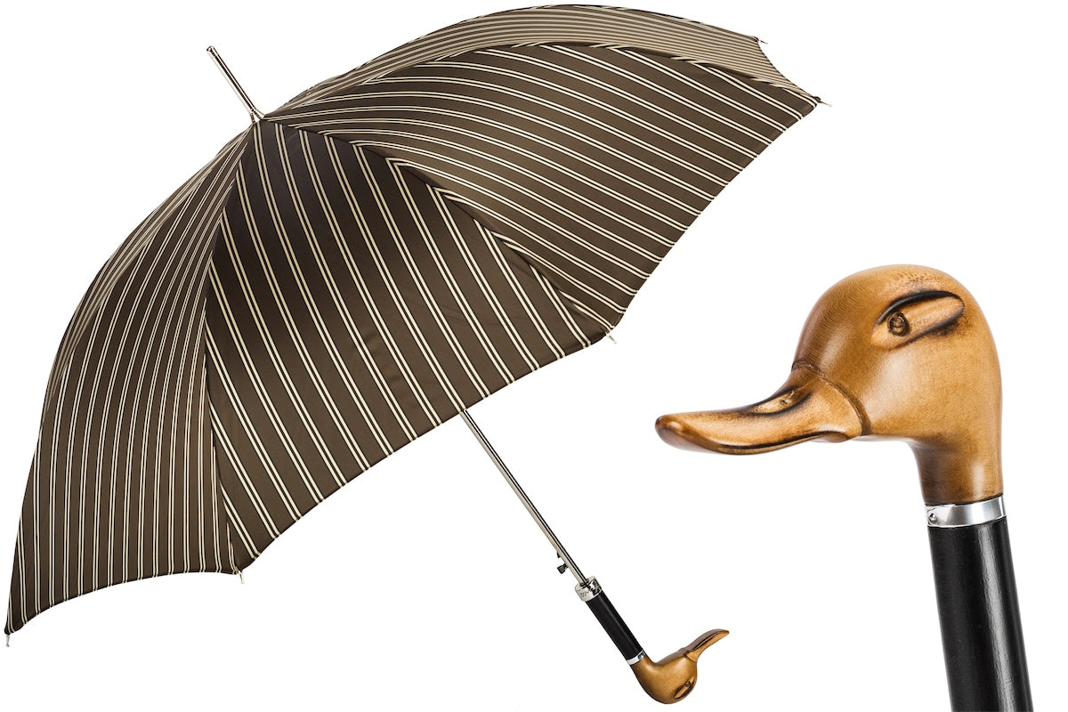 Umbrella - Hand Carved Duck