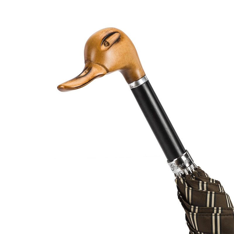 Umbrella - Hand Carved Duck