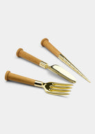 Nurture Hand Showel - Brass / Oak — Skultuna 3