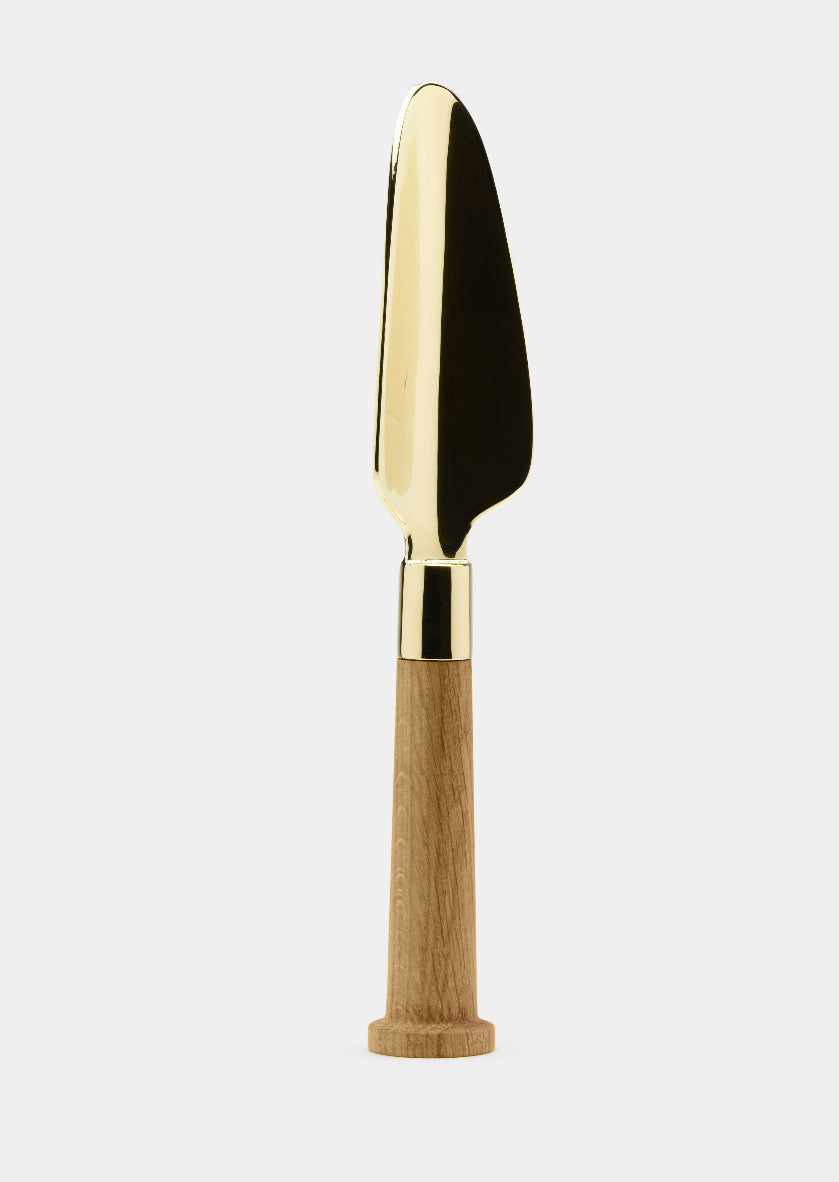 Nurture Hand Showel - Brass / Oak — Skultuna 1