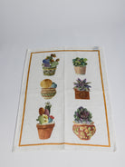 Kitchen Towel - Arancio Cactus/ Yellow edge - Cigale &  Fourmi
