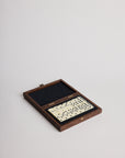Domino Set in Dark brown Wooden Case