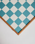 Chessboard - Turquoise Letherette - Cigale &  Fourmi