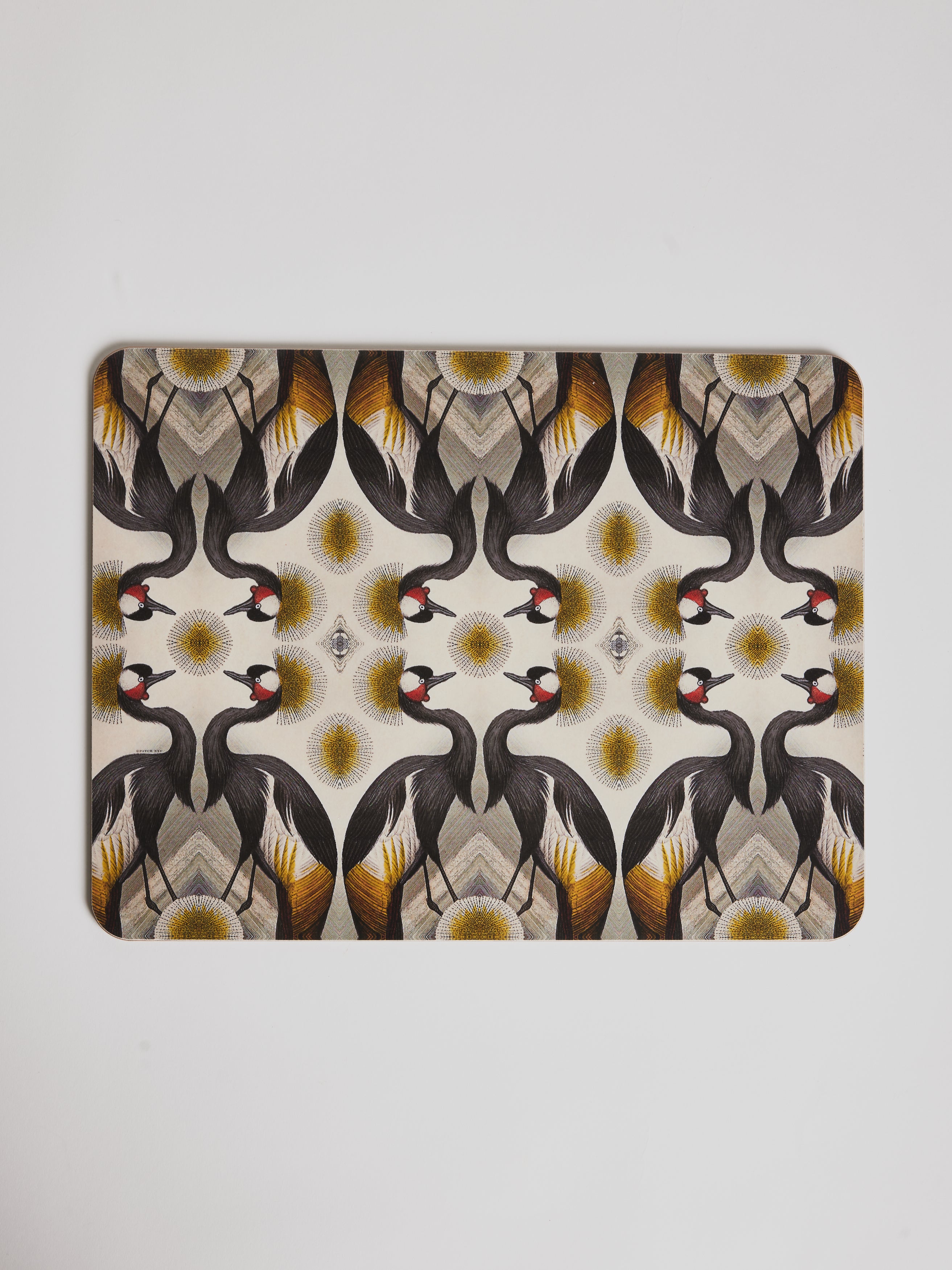 Table Mat - Crested Crane - Cigale &  Fourmi
