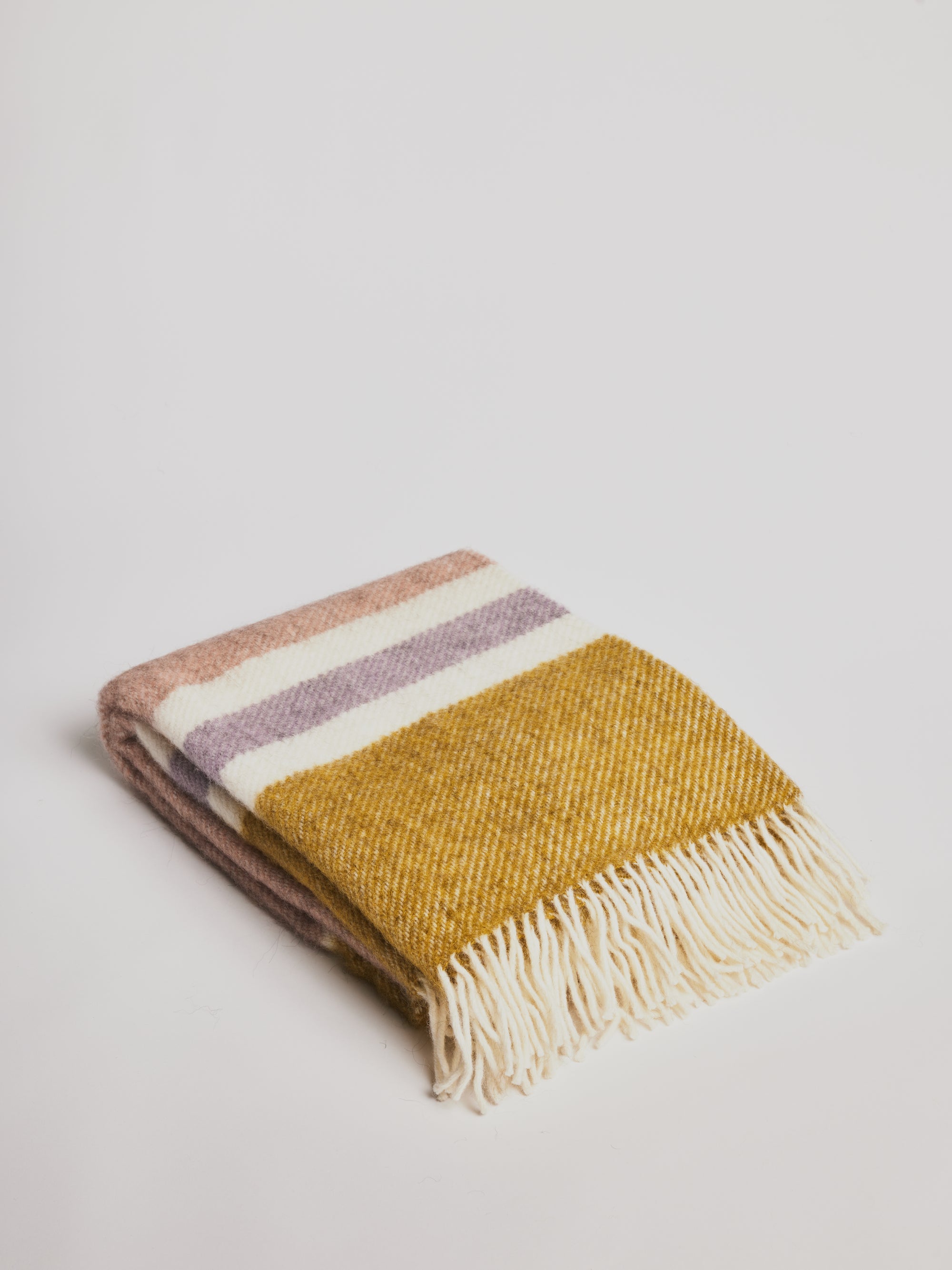 Woolen Blanket - Gotland Stripe Pastell - Cigale &  Fourmi