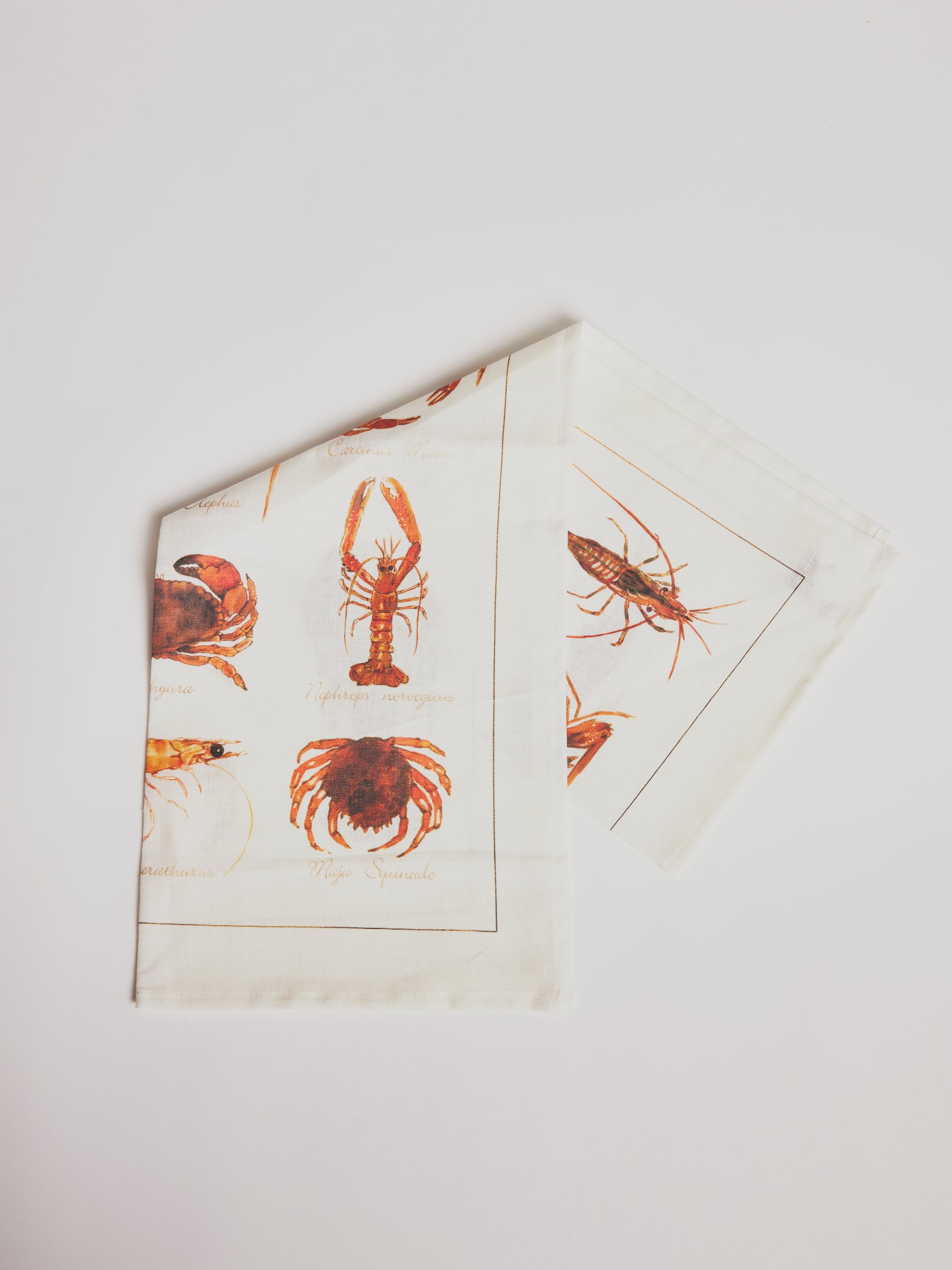 Kitchen Towel - La Mer Crostacei / Crabs - Cigale &amp;  Fourmi