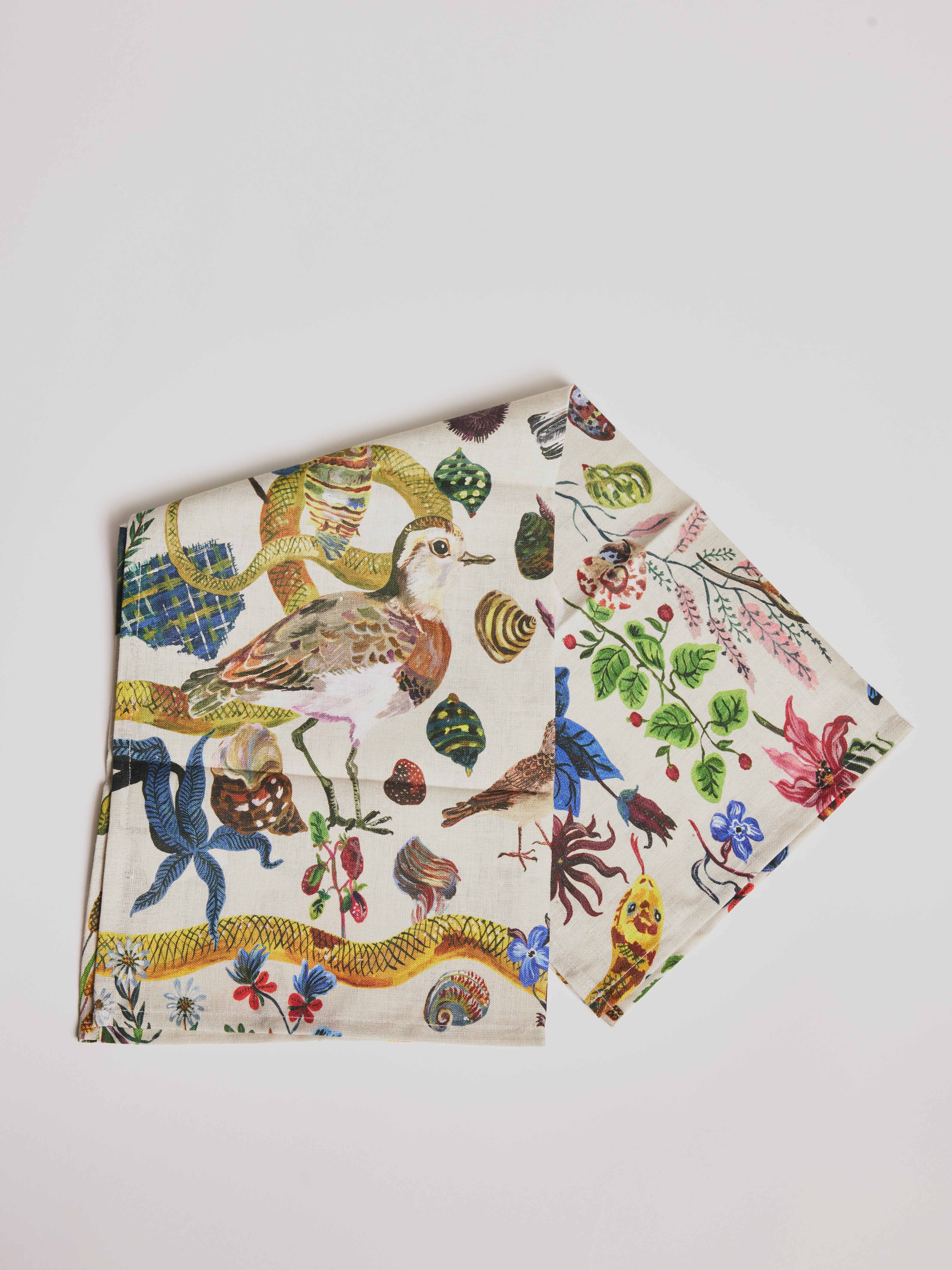 Kitchen / Tea Towel - Birds in the Dune - Cigale &  Fourmi