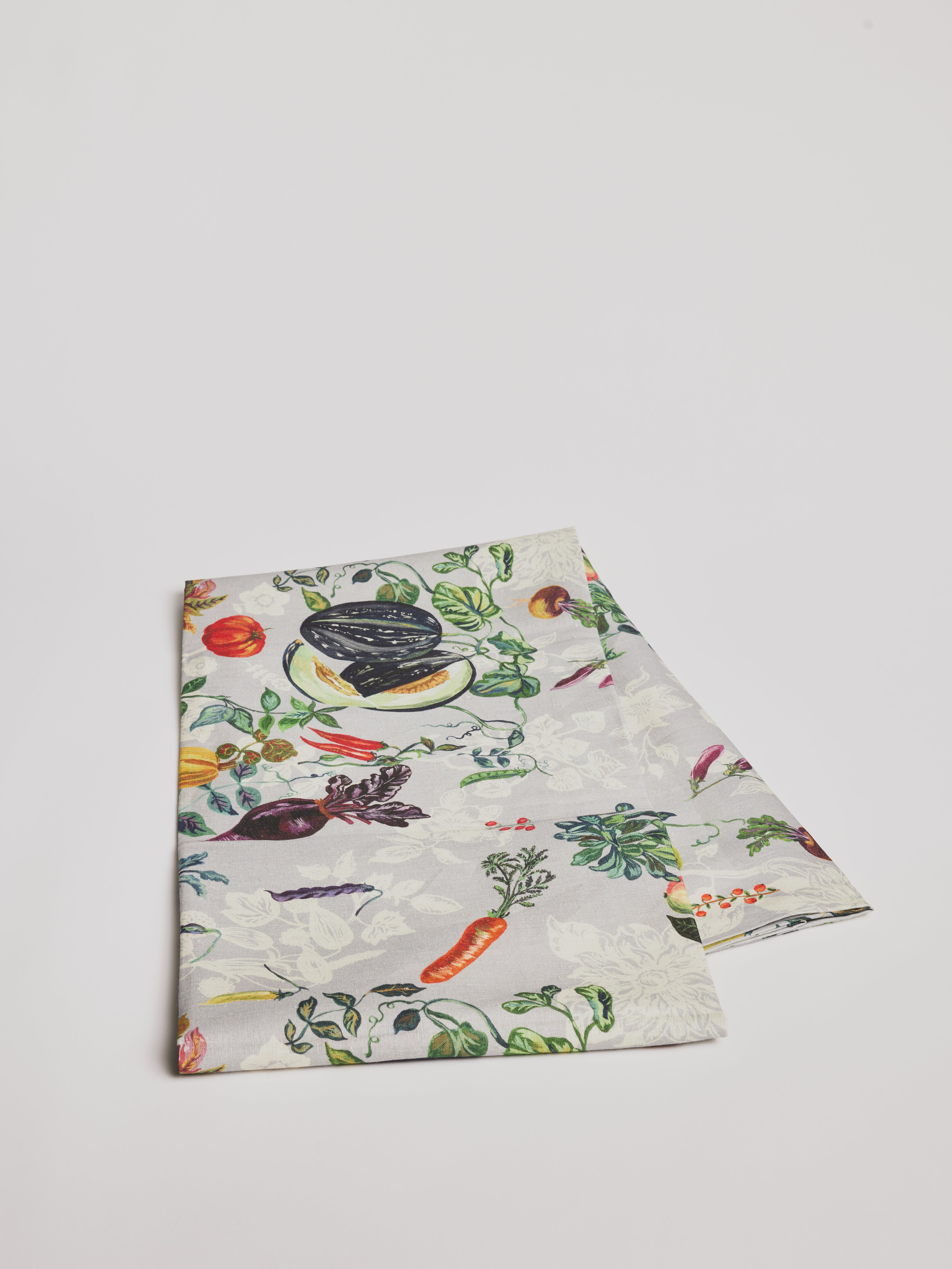 Tablecloth - Veggies/ light grey - Cigale &  Fourmi