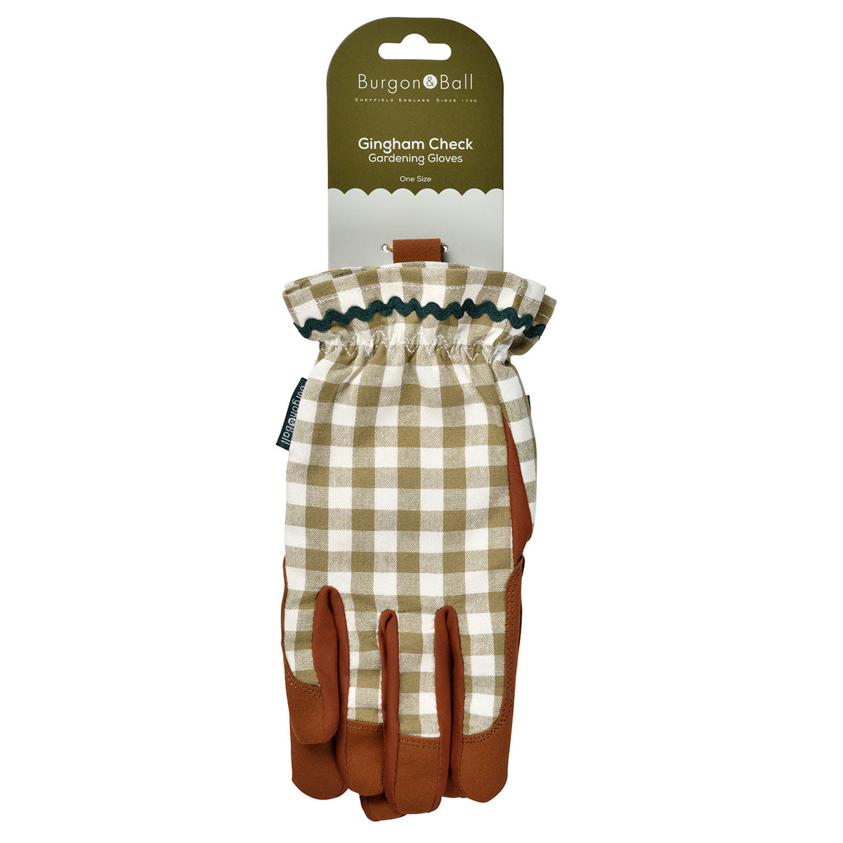 Gardening Glove -  Olive Check