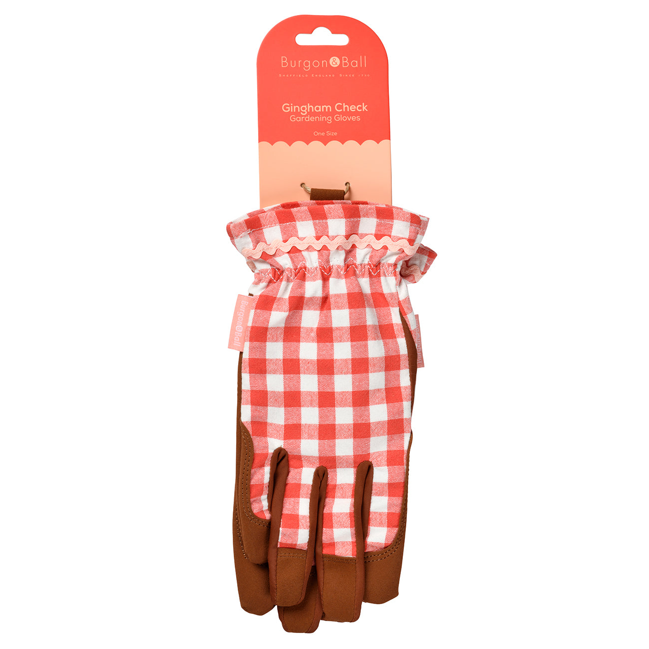 Gardening Glove - Red Check