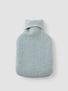 Hot Water Bottle - New Wool Fishbone Duck Egg - Cigale &  Fourmi