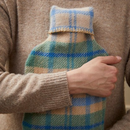 Hot Water Bottle - New Wool Cottage Blue/Green