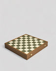 Chessboard - Green & White Leatherette - Cigale &  Fourmi