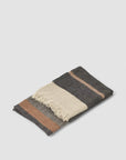 Belgian Linen Towel Fouta - Black Stripe