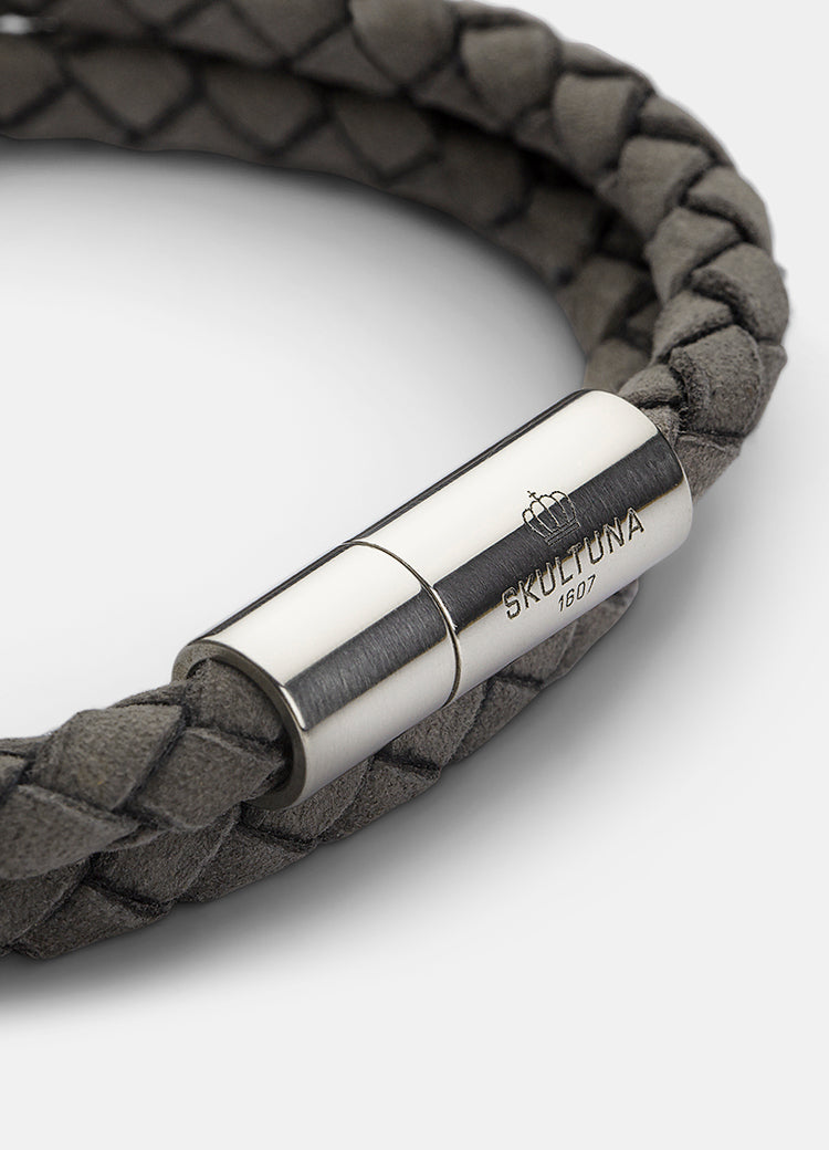 Suede Bracelet - Grey - Cigale &  Fourmi