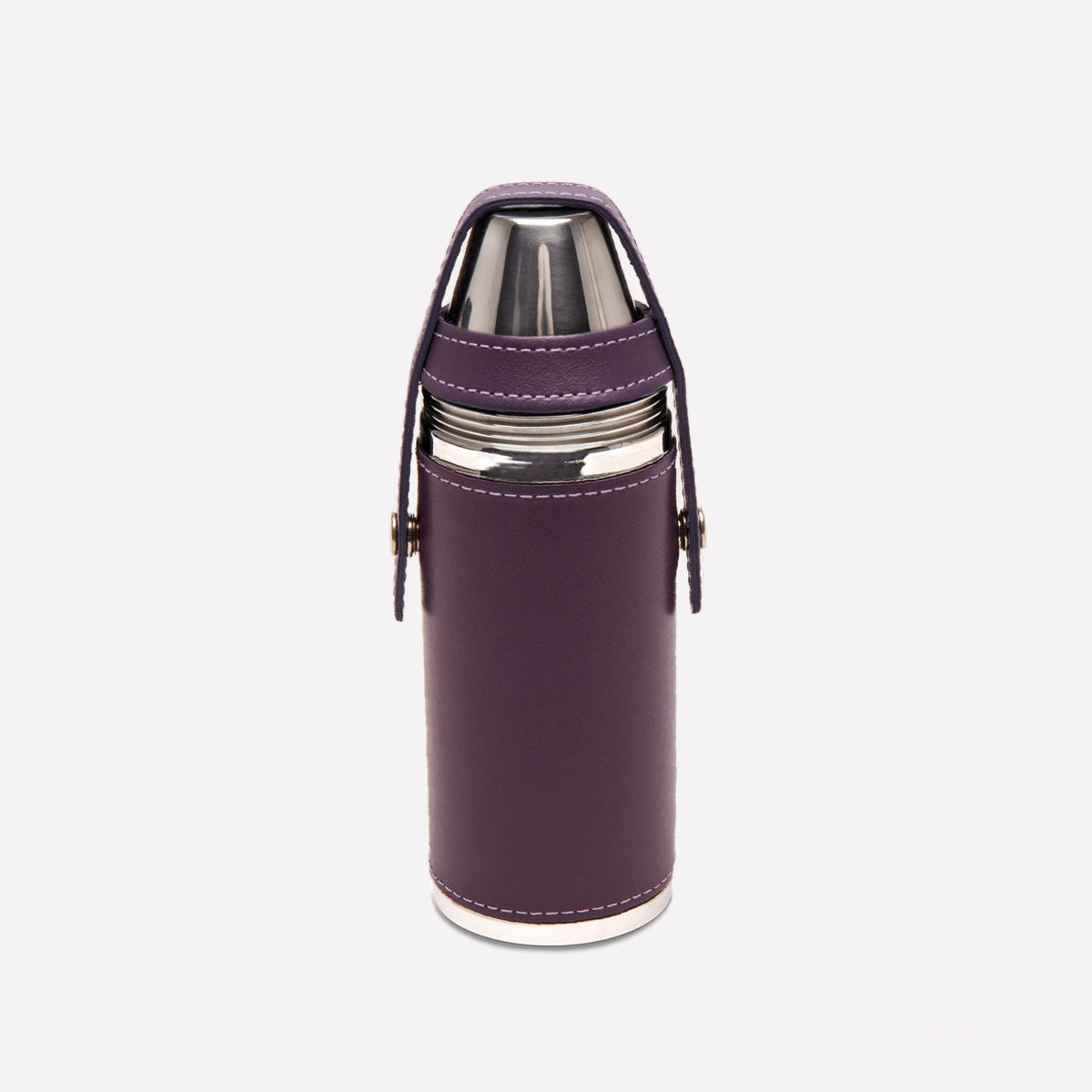Ettinger Sterling 8oz Hunter Flask with 4 Cups – Purple