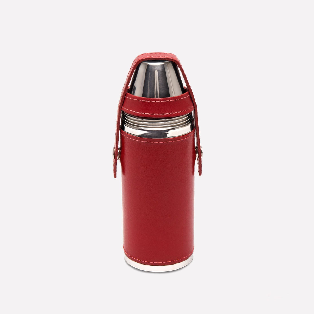 Ettinger Sterling 8oz Hunter Flask with 4 Cups – Red