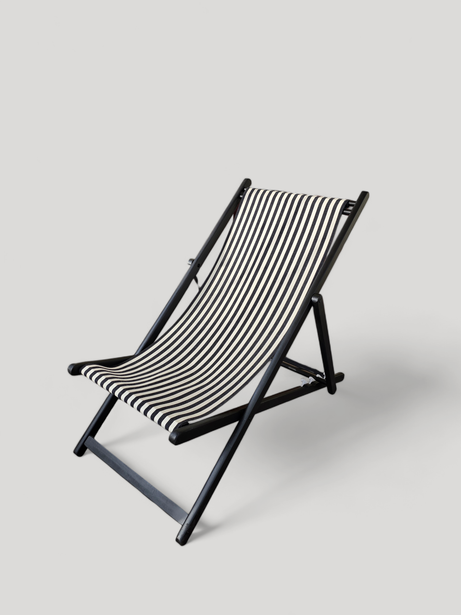 Sun chair - Black & White with Black Structure - Cigale &  Fourmi