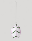 Souvenir Easter Hanger/ egg - Leaf- green& pink - Cigale &  Fourmi