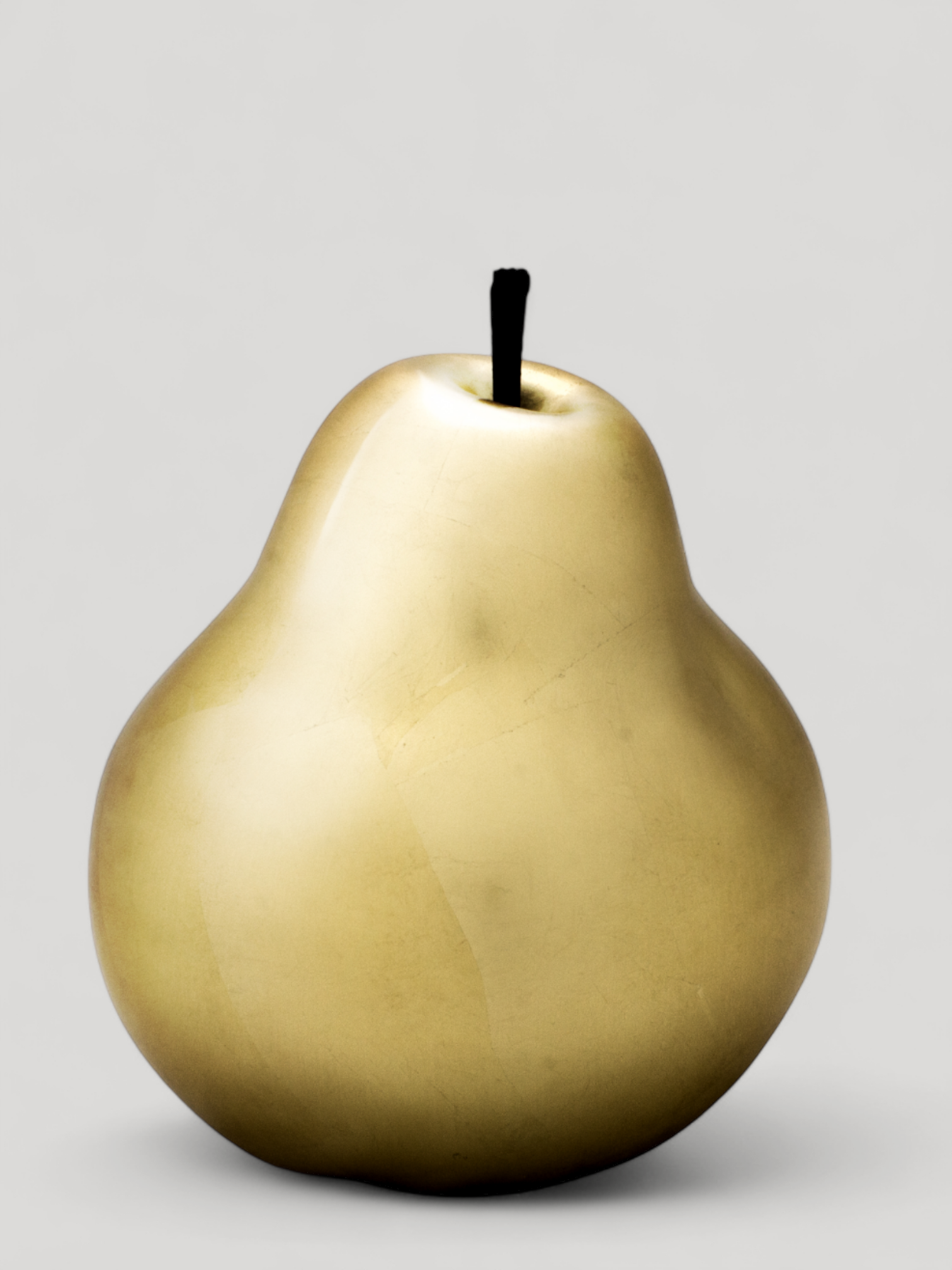 Pear Statue - Gold Plated - Cigale &amp;  Fourmi