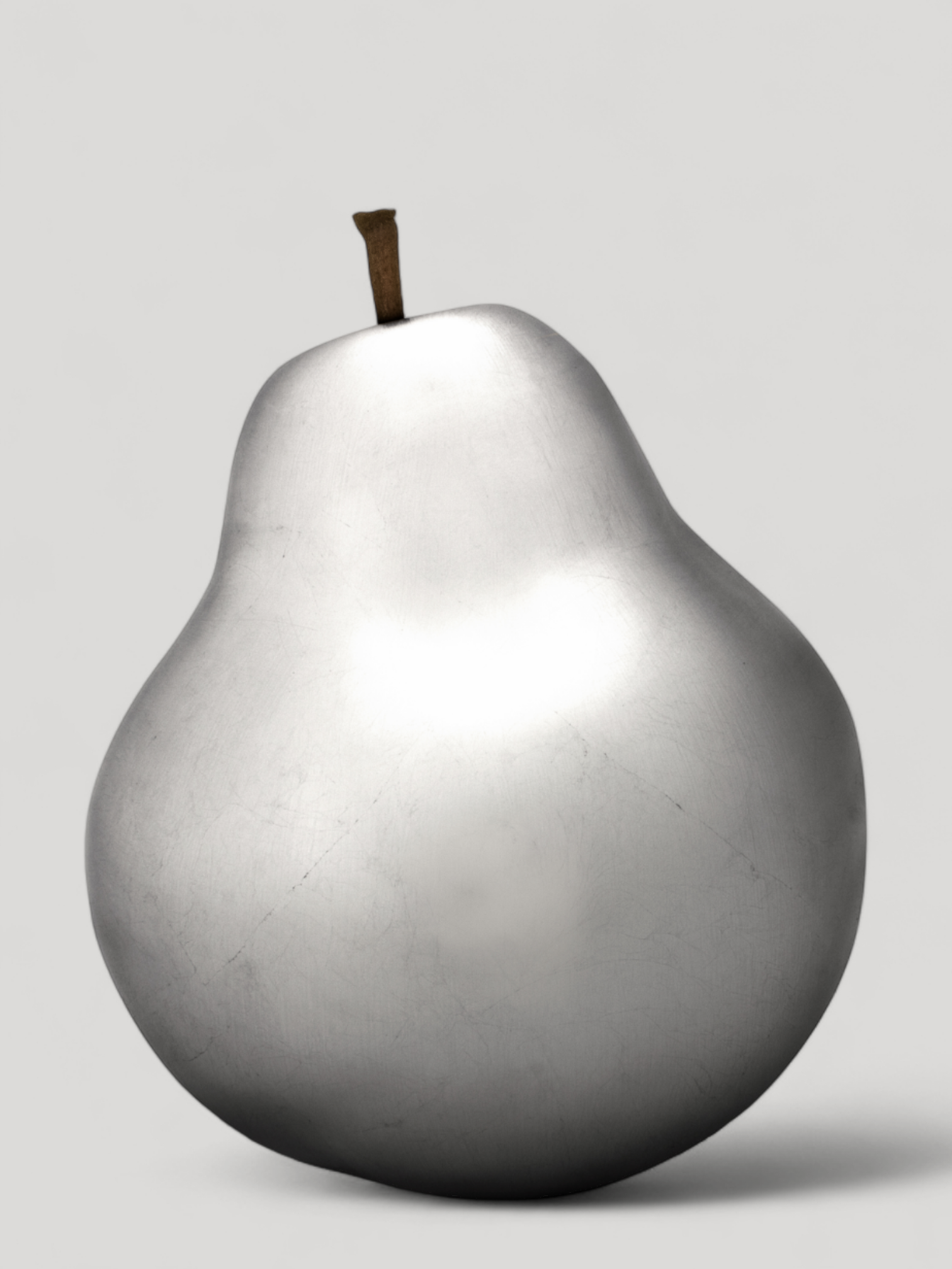 Pear Statue - Silver Plated - Cigale &  Fourmi