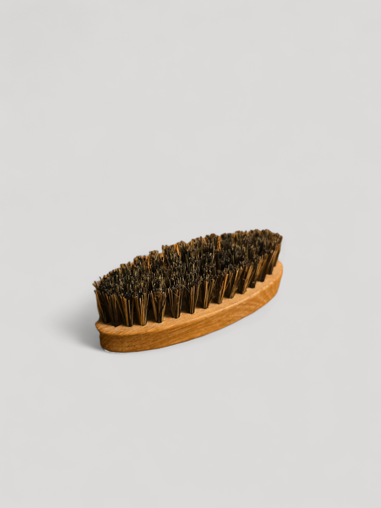 Oval Nail Brush - Oiled Oakwood Dark Bristle - Cigale &amp;  Fourmi