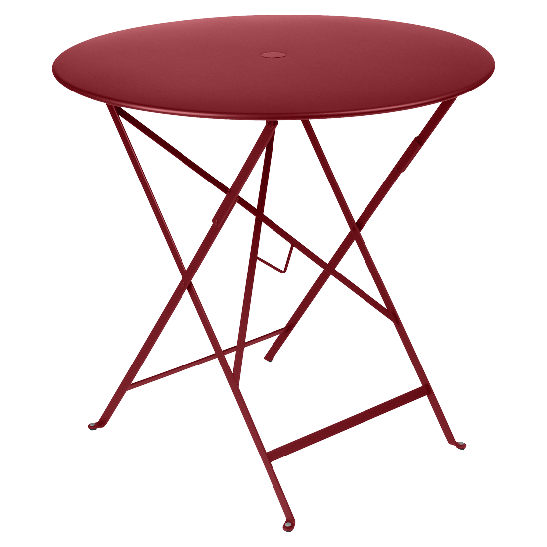 Bistro Folding Table Round - Chili