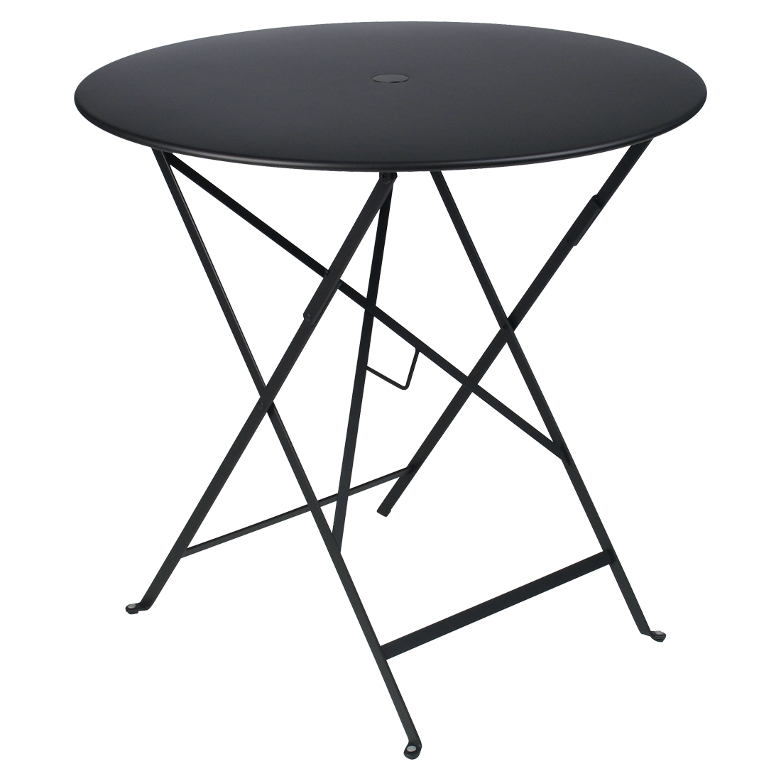 Bistro Folding Table Round - Liquorice