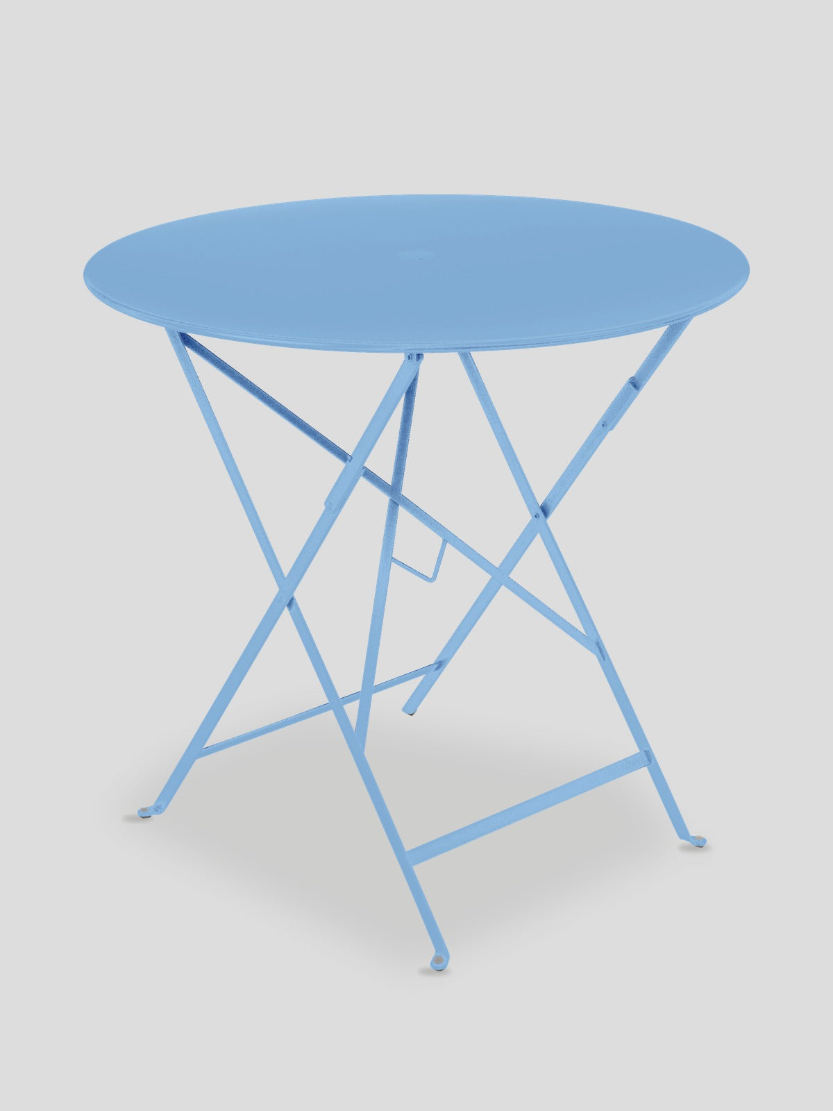 Bistro Folding Table Round - Maya Blue — Cigale & Fourmi