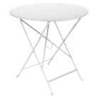 Bistro Folding Table Round - Cotton White