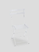 Bistro Metal Folding Chair - Cotton White — Cigale & Fourmi
