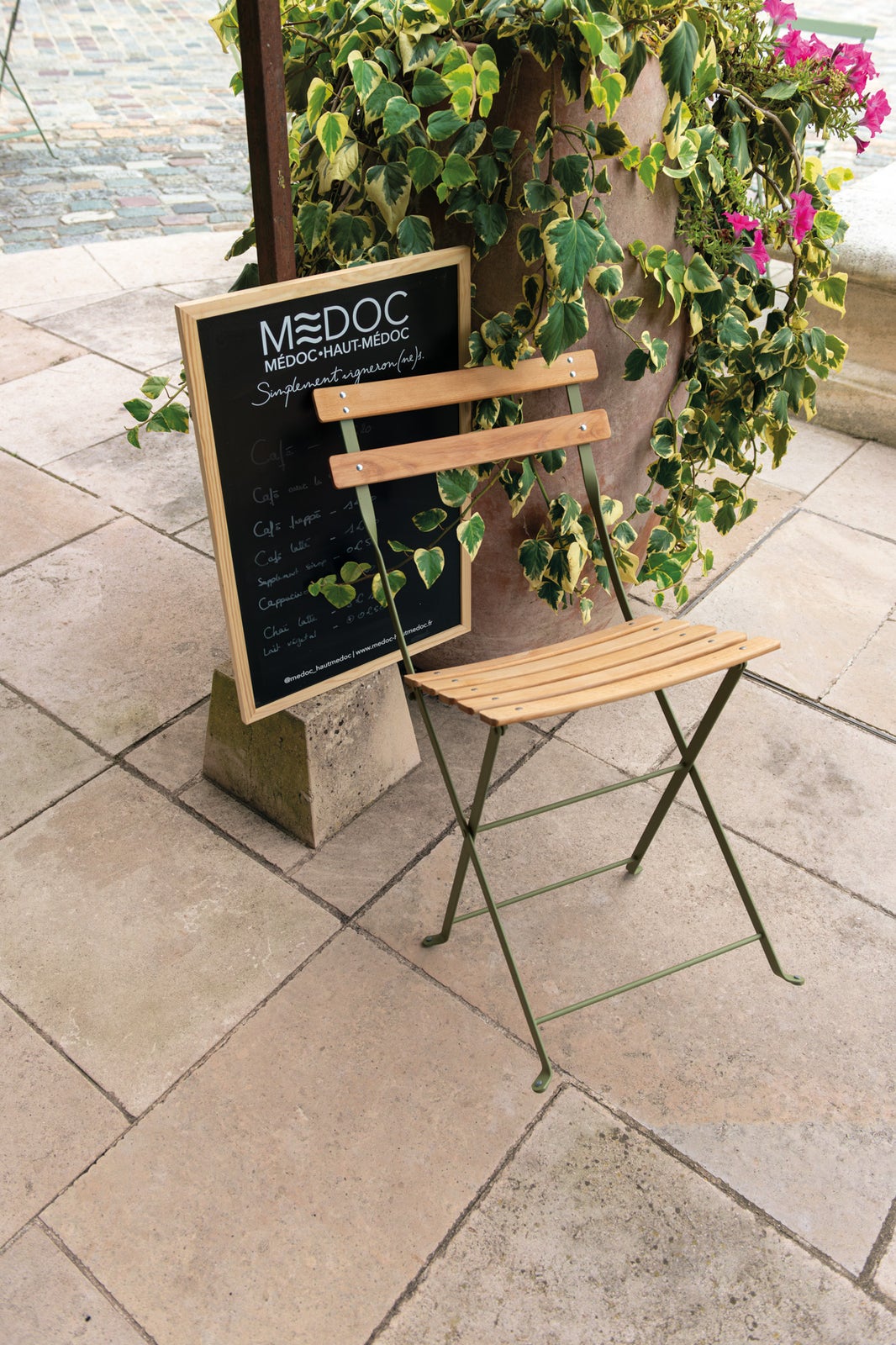 Bistro Natural Folding Chair - Cactus
