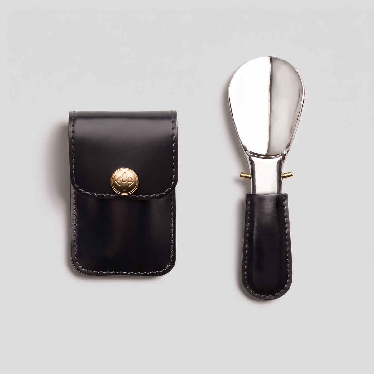 Bridle Hide Travel Shoe Horn in Pouch