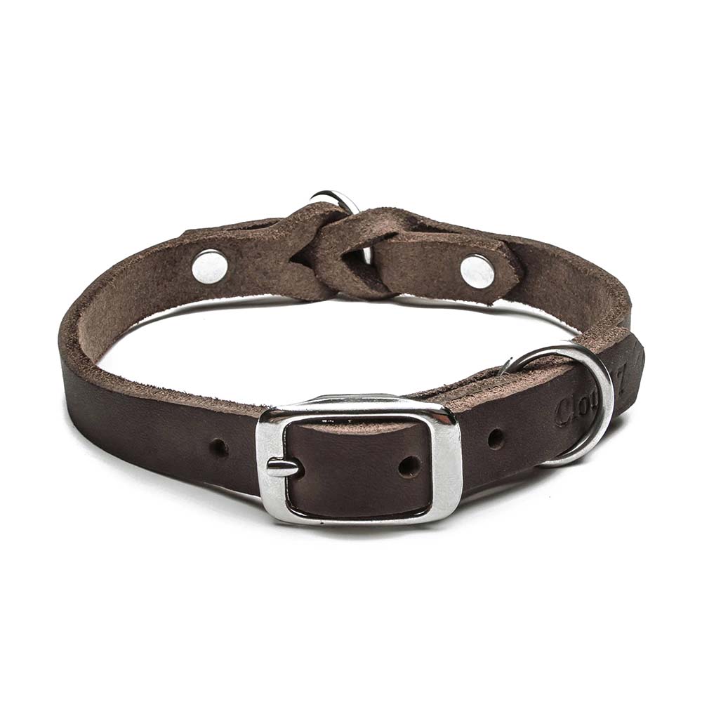 Dog Collar Riverside Park - Saddle Brown — original Cloud7 product image
