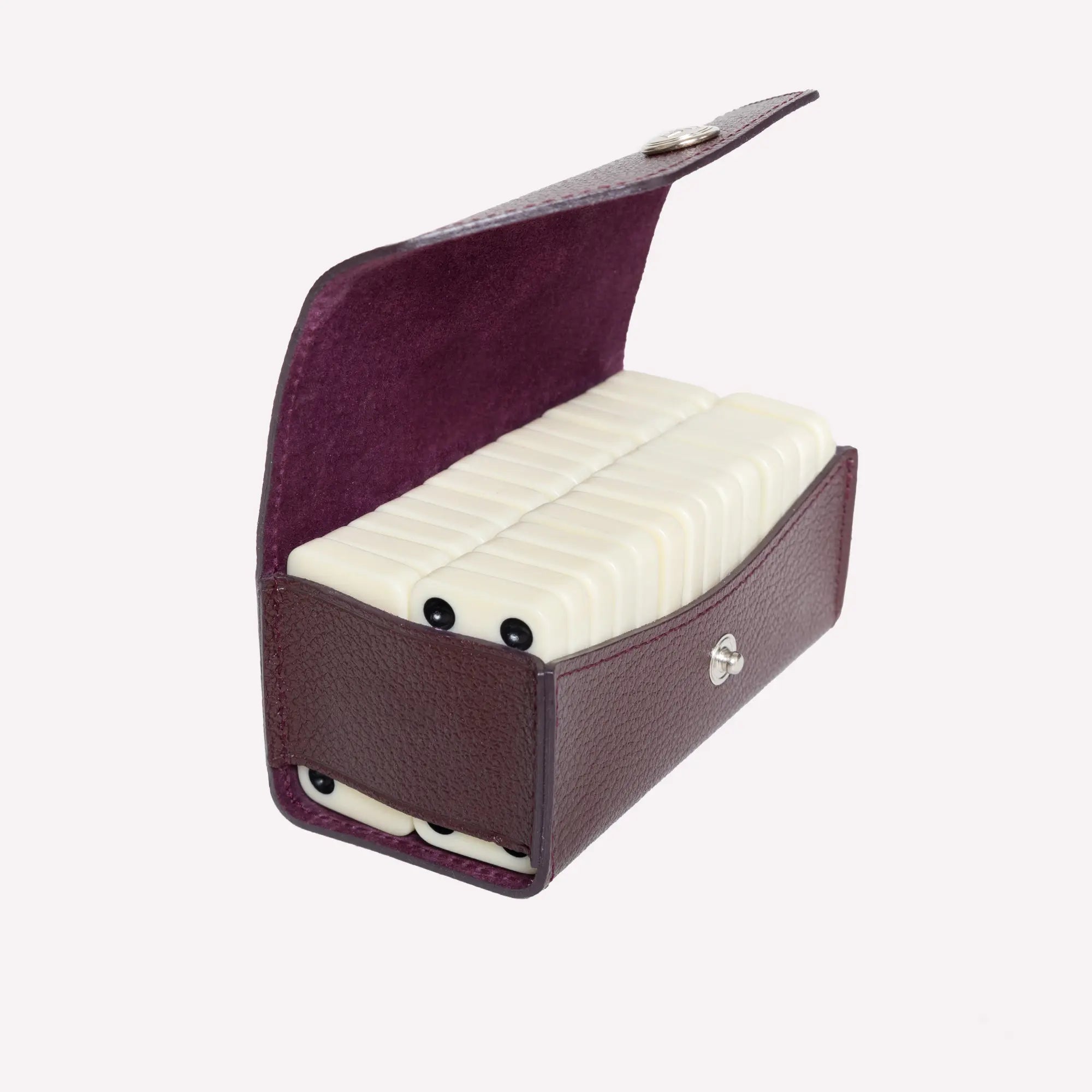 Capra Dominoes Set – Bordeaux