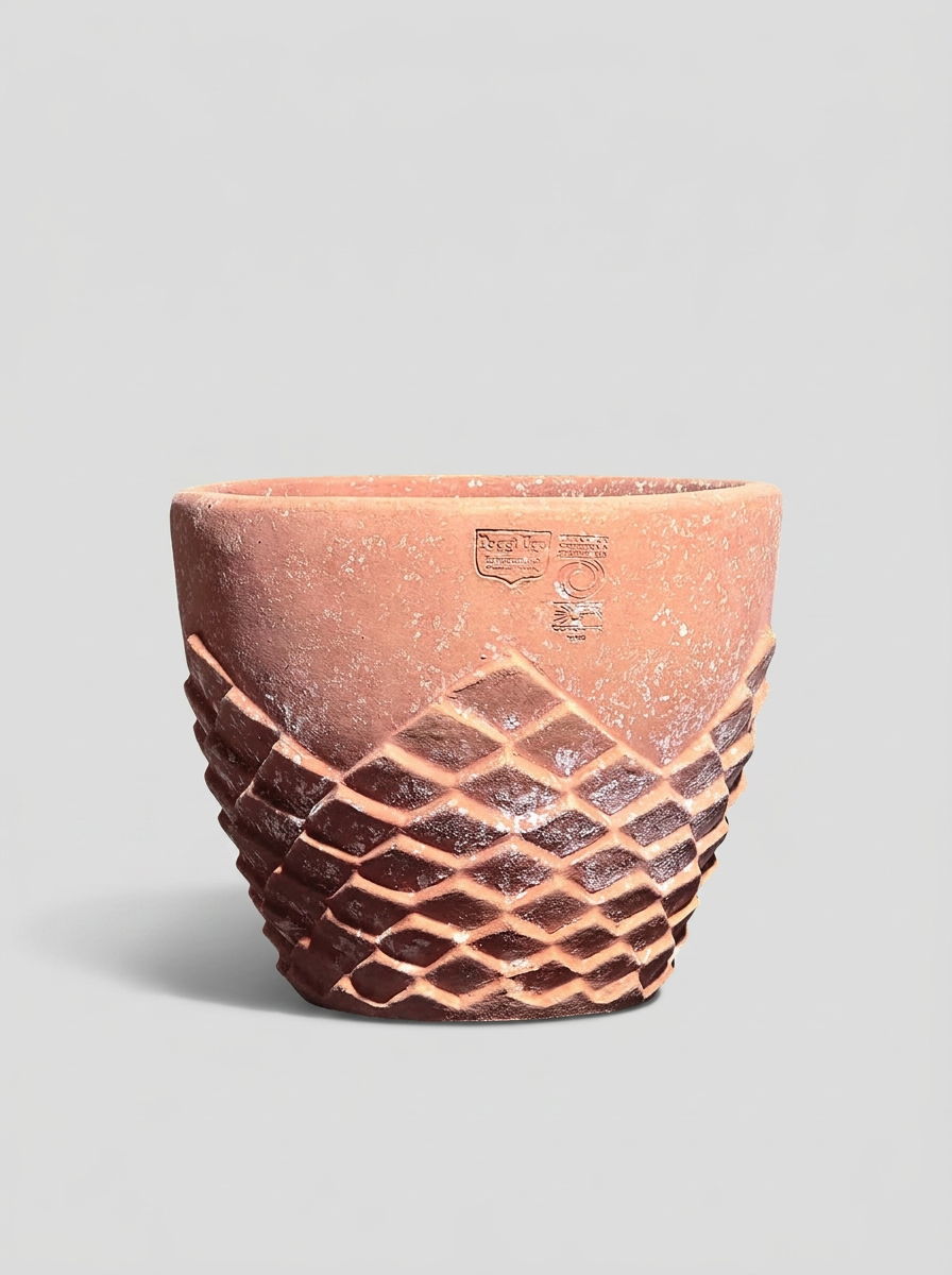 Cachepot - Spiked - Terracotta