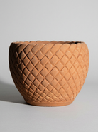 Cachepot” Bugnato”/ Braided Pot / small - Terracotta