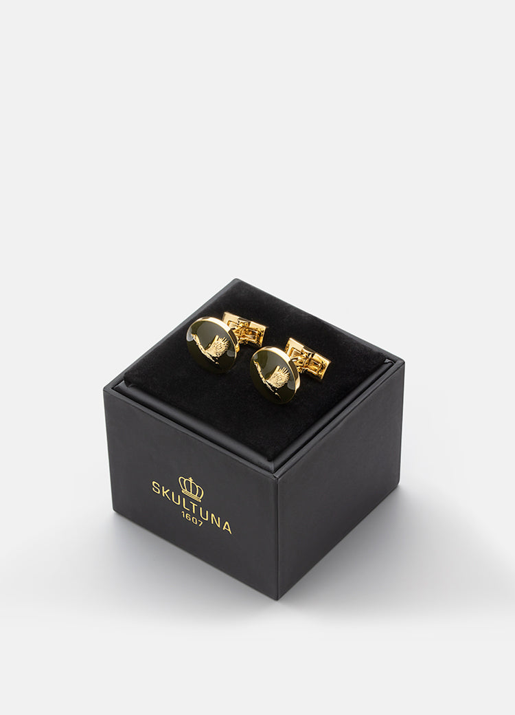 Hunter cuff links - Gold plated - Flying Duck - Cigale &amp;  Fourmi
