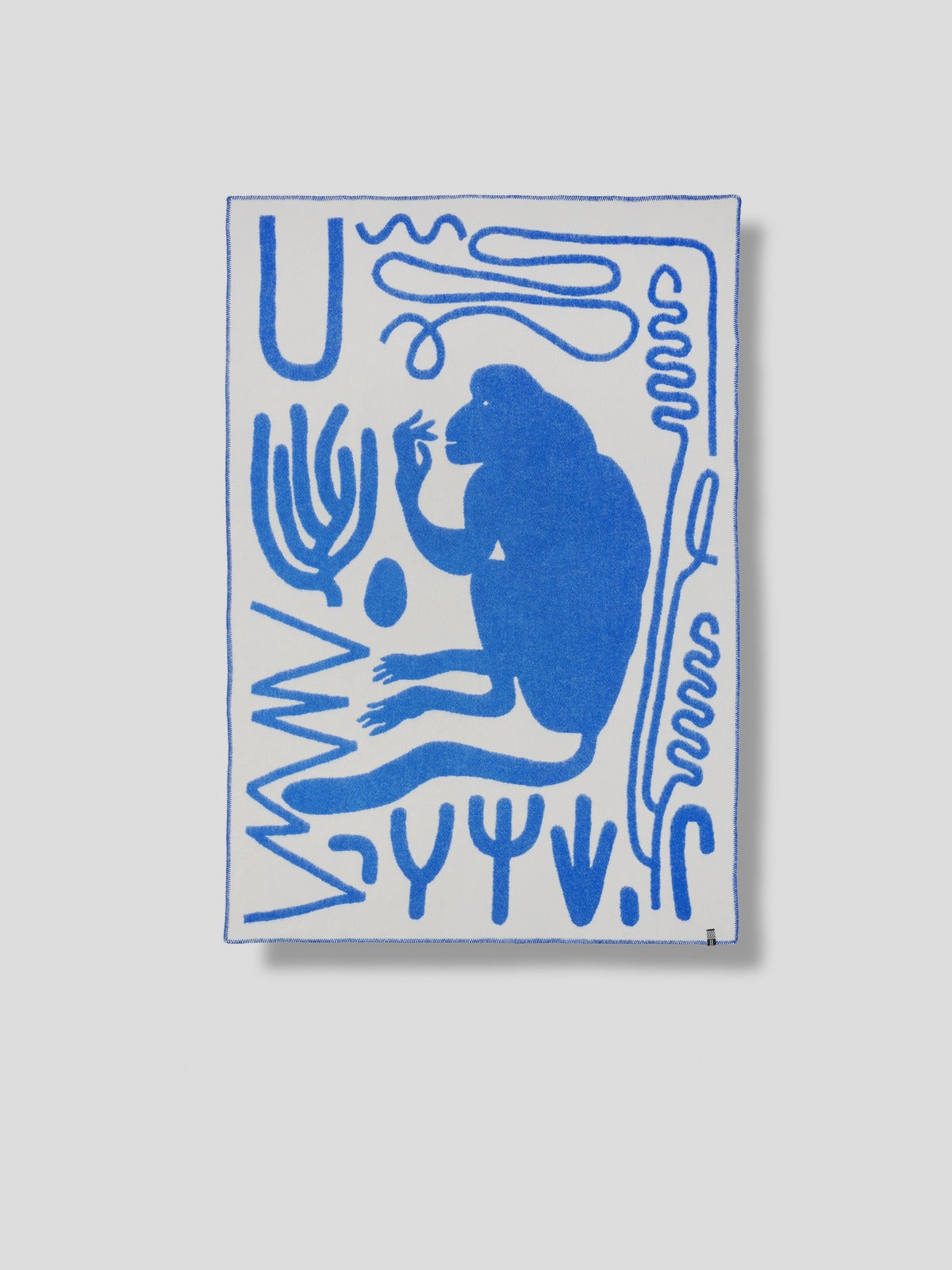 Wool Blanket - Blue Monkey — Zig Zag Zurich