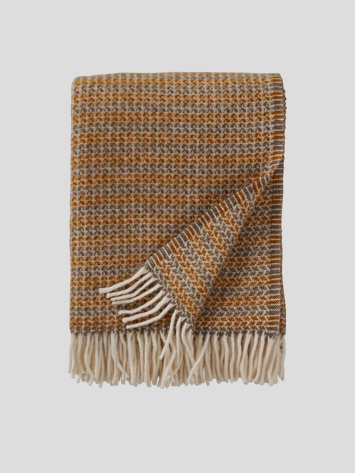 Woolen Blanket - Curve Creme Caramel — Klippan