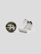 Hunter Cufflinks - Silver plated - Wild Boar — Skultuna