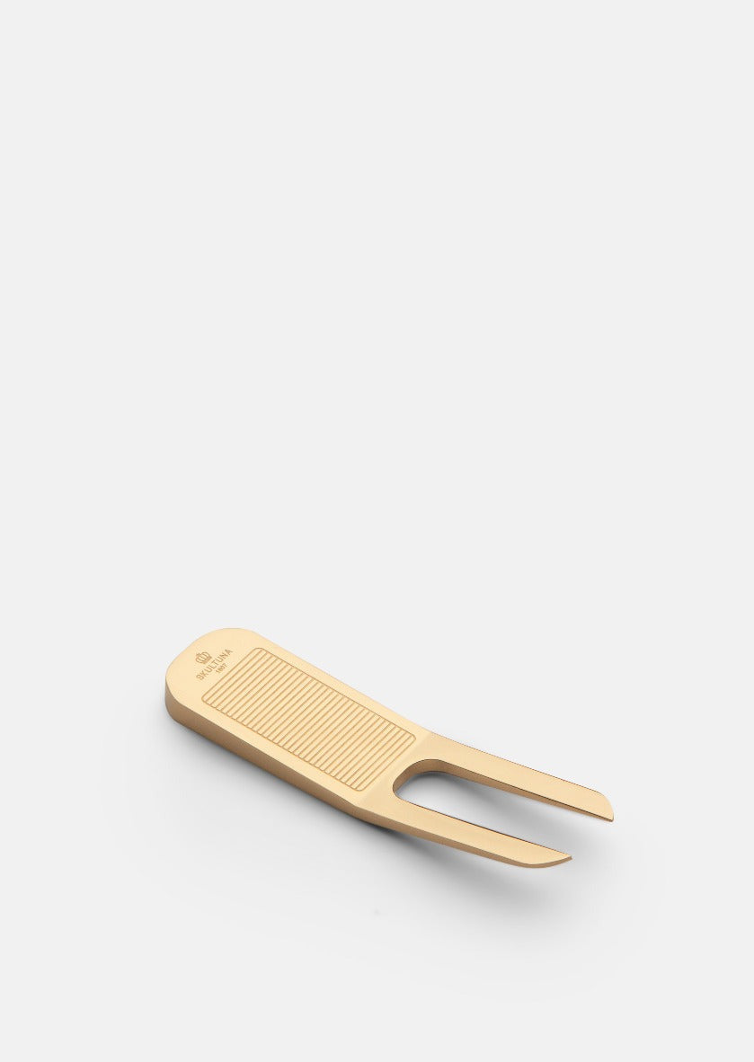 Golf Divot Tool - Gold Plated — Skultuna 1