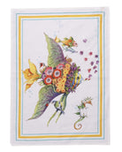 Kitchen Towel - Pesciflora Turquoise — Tessitura Toscana Telerie