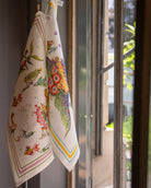 Kitchen Towel - Pesciflora Pink — Tessitura Toscana Telerie