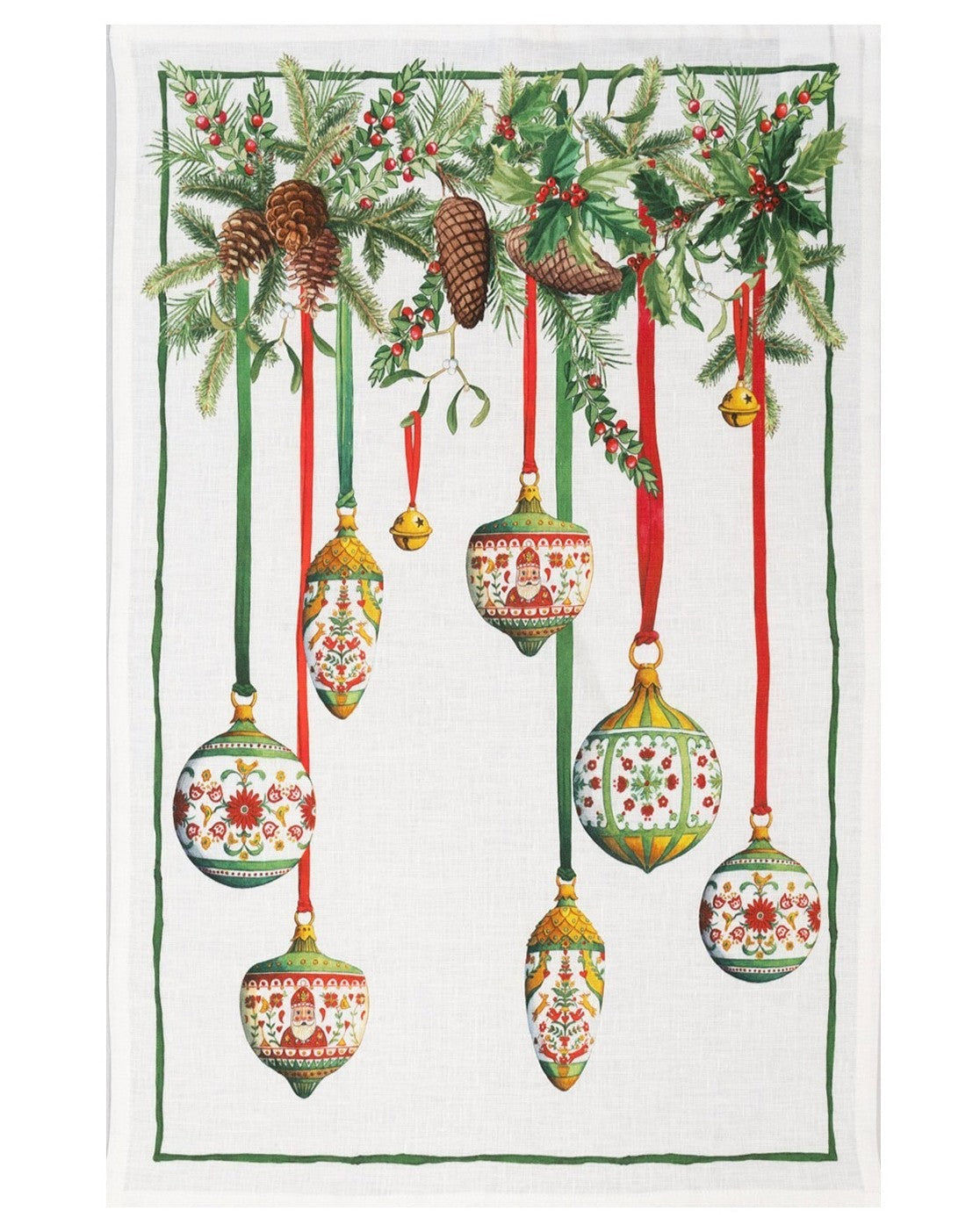 Kitchen Towel - Pinoel Verde — Tessitura Toscana Telerie