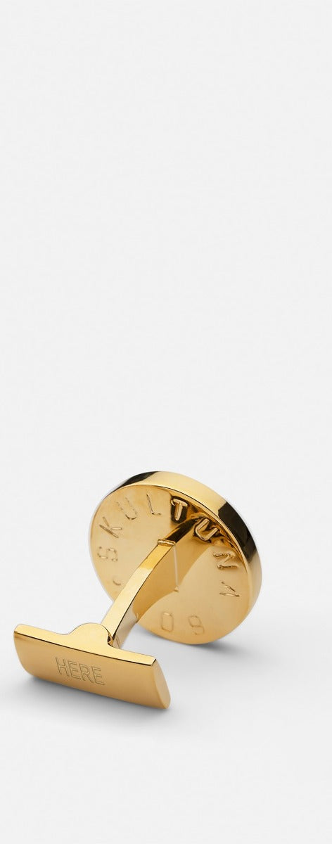 Hunter Cufflinks - Gold Plated- Wild Boar — Skultuna 4