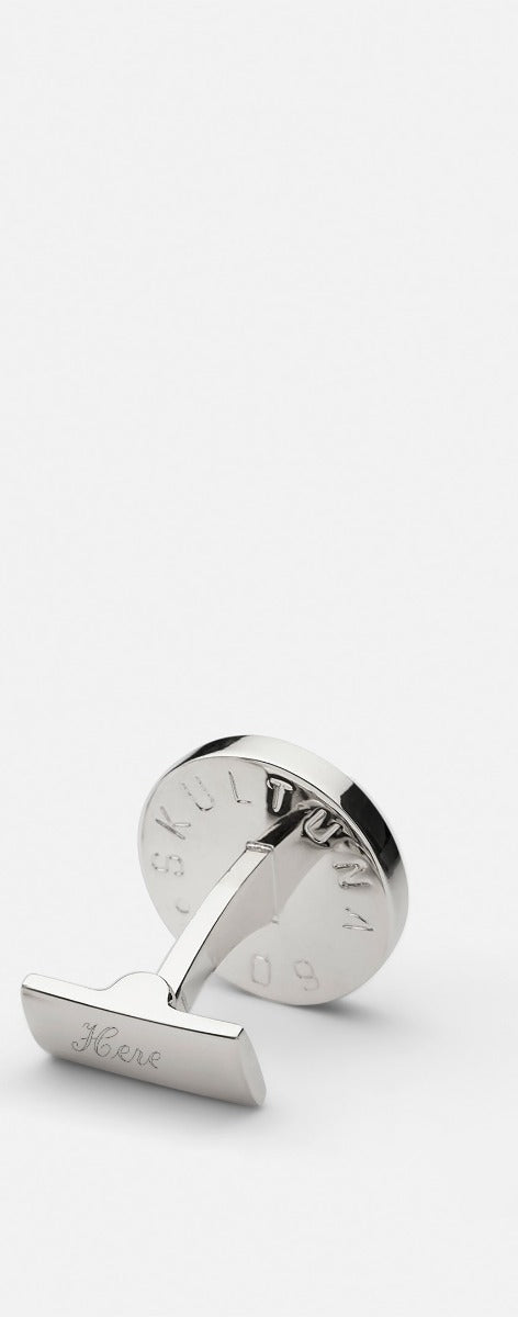Hunter Cufflinks - Silver plated - Wild Boar — Skultuna 5