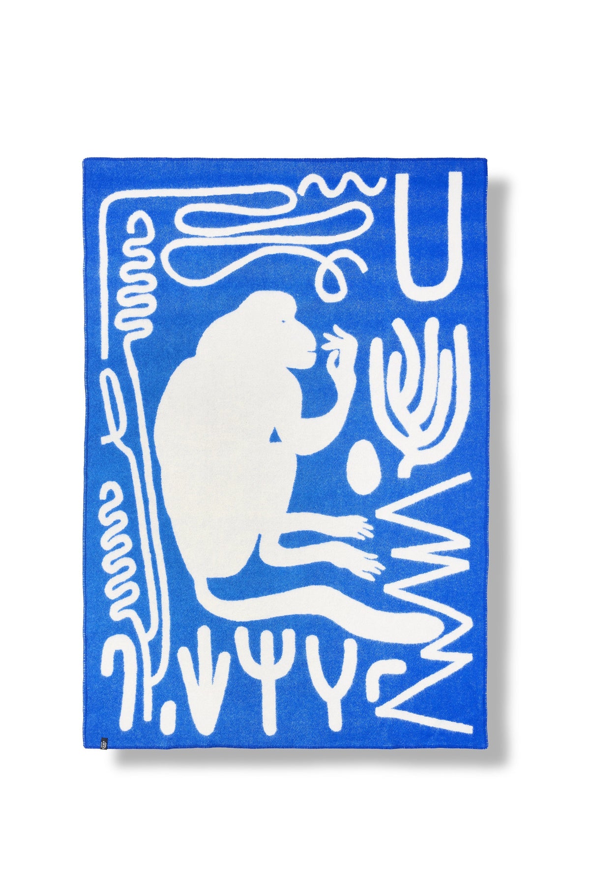 Wool Blanket - Blue Monkey — Zig Zag Zurich
