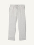 Oscar Linen Chinos - Light Melange Grey — Frescobol Carioca